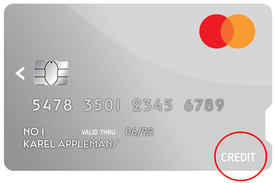 Carte de crédit Mastercard 