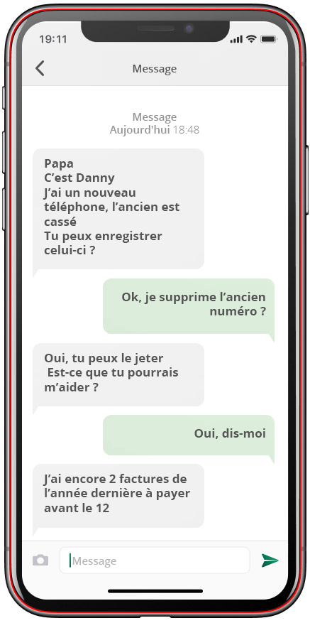 Le phishing via Whatsapp