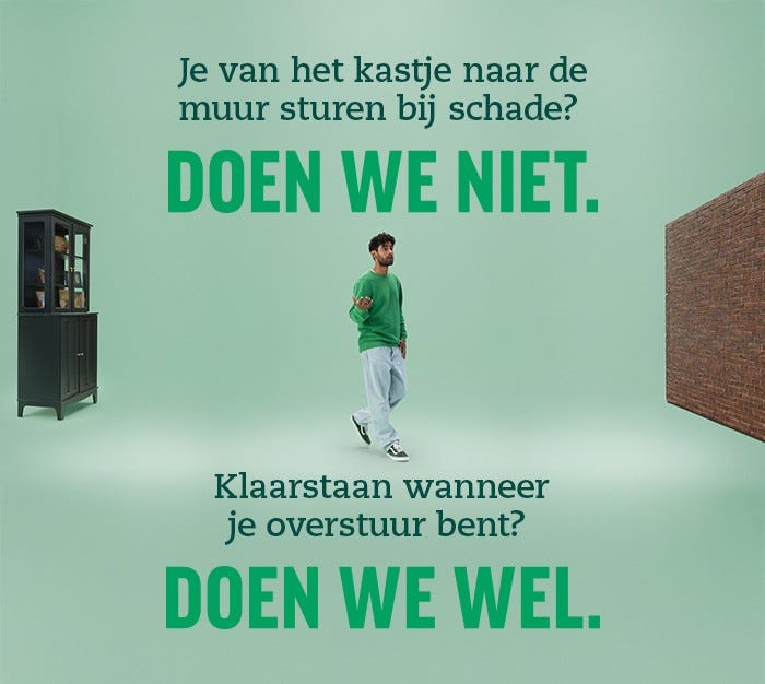 Je van het kastje naar de muur sturen bij schade? Doen we niet. Klaarstaan wanneer je overstuur bent? Doen we wel.