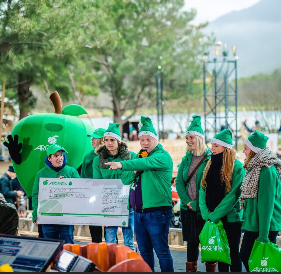 Argrenta-collega's bij de Warmste Week