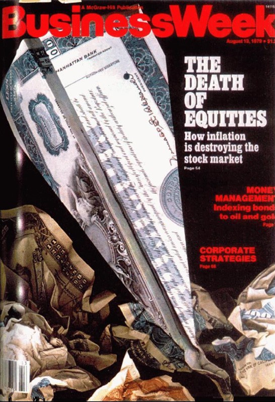 Cover van BusinessWeek - The Death of Equities