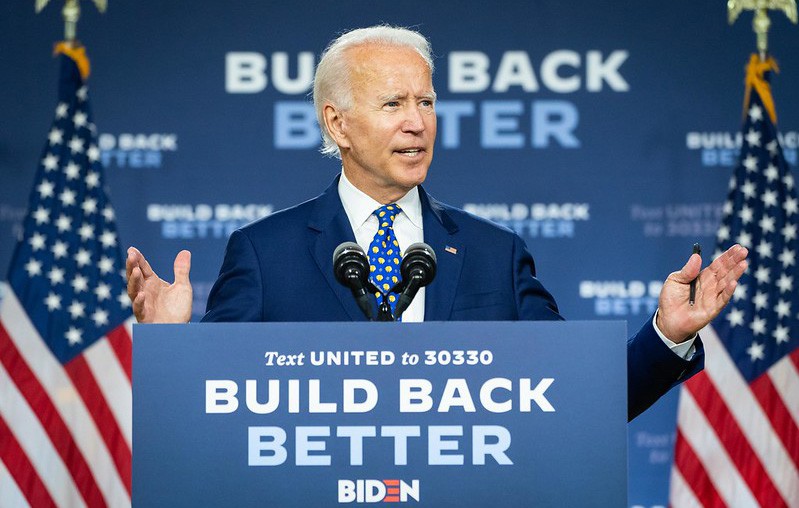 Joe Biden bij Build Back Better